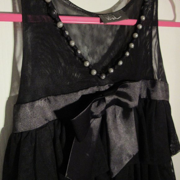 Wish Black Ruffle Dress - Picture 2 of 4